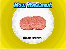 Sliced salami