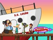 Saliendo del S.S Louie