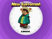 Nuevo cliente, durante Summer Luau.