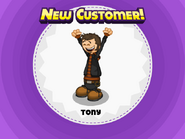 Tony unlocked in Papa's Pastaria