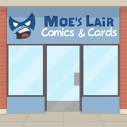 The exterior of Moe's Lair as seen in the Taco Mia pack of Papa Louie Pals.