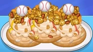 A large cookie sundae