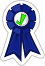 Blue Ribbon Sticker