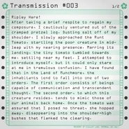 Transmission #003 (1/2)