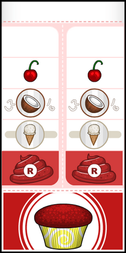 My order tickets throughout the holidays for Papa's Cupcakeria To