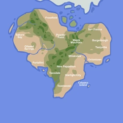 A physical map of the Papa Louie universe.