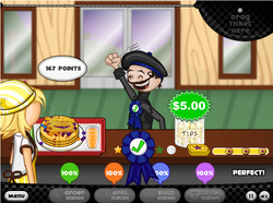 papa's donuteria to go mod - let's get jojo blue ribbon 🎀 💙 perfect 100!