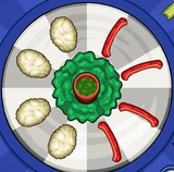 Little Edoardo's regular order in Papa's Wingeria To Go!