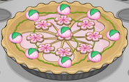 A pie with all of the Cherry Blossom Festival ingredients.