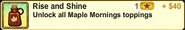 Maple Mornings' badge