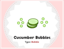 Cucumber Bubbles