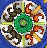 Joy's regular order in Papa's Wingeria To Go!