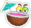 Luau LePunch Sticker