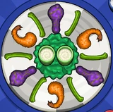 Taylor's order during OnionFest in Papa's Wingeria To Go!