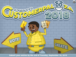 Kingsley's Customerpalooza 2018, Free Flash Game, Flipline Studios