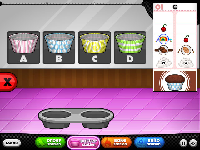 Papa's Cupcakeria - All Cake Batters Unlocked (Perfect Day) 