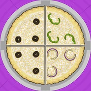 Ally Kabam's order during Christmas in Papa's Pizzeria Deluxe