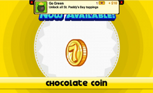 Unlocking chocolate coin