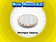 Meringue topping 