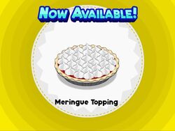 Meringue topping 