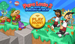 Papa Louie 2 When Burgers Attack Walkthrough part 1 