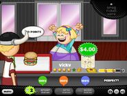 Vicky gets a perfect burger!