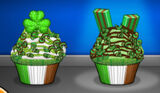 Julep's order during St. Paddy's Day in Papa's Cupcakeria To Go!