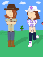 "Look, Peggy! I'm a cowgirl, too!" -By FliplineFanIaniant