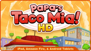 Papa's Taco Mia HD icon on the homepage