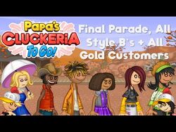 Papa's Bakeria - All Gold Customers (Rank 174 Day 236 Finale) 