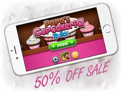 Papa's Cupcakeria To Go Rank 55: Sunglow Frosting 