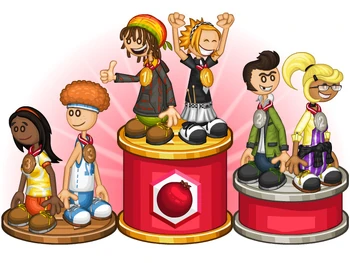 Pomegranate Division podium