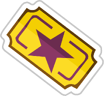 Game Ticket Sticker