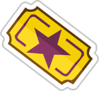 Game Ticket Sticker