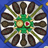 Chester's order during Christmas in Papa's Wingeria To Go!