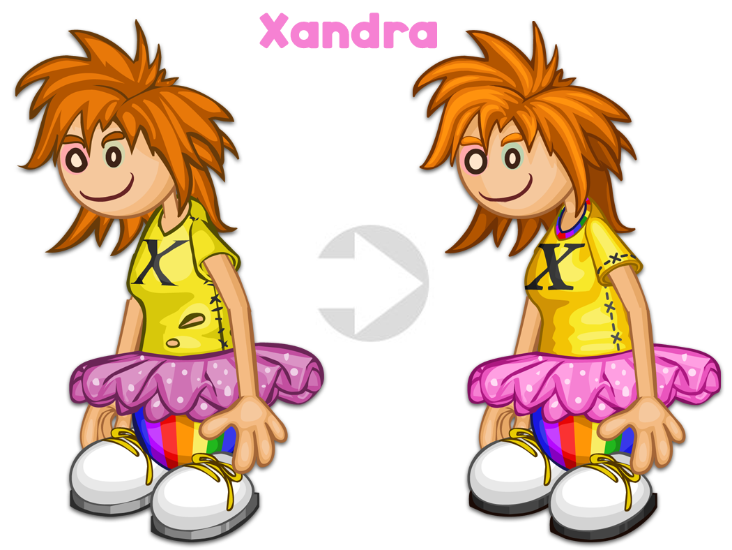 Xandra from Papa's Games as Barbie #weirdbarbie 👠 #aifilter Free Papa