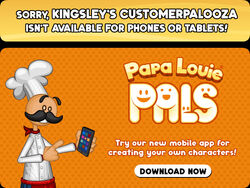 Papa Louie Pals for iPhone, iPad, Android Tablets and Phones