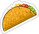 Taco Sticker