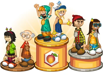 Peach Division podium