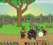 A basic Hiveguard attacking soldiers