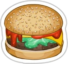 Burger Sticker
