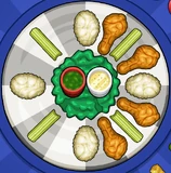 Mary's regular order in Papa's Wingeria To Go!