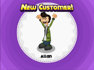 Allan is unlocked in Pastaria