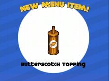 Unlocking butterscotch topping