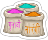 Holi Powder Sticker