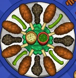 Chester's regular order in Papa's Wingeria To Go!