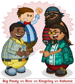 Big Pauly vs. Rico vs. Kingsley vs. Kahuna