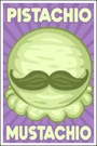 Pistachio ice cream poster