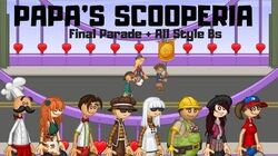 Papa's Scooperia HD - Parade + Unlocking Papa Louie 