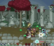 A Freezerbee attacking soldiers